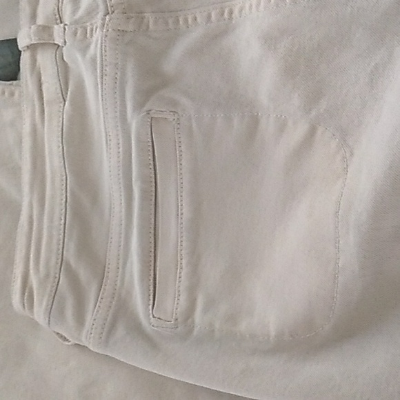 Zara 1975 Basic Denim Dept. Beige Flare Jean Size 10 - Picture 5 of 7